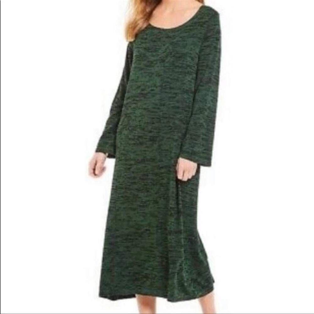 Bryn Walker Robbie Arborist Midi Maxi Jersey Stretch Knit Dress in Yellow Size M - Picture 2 of 15